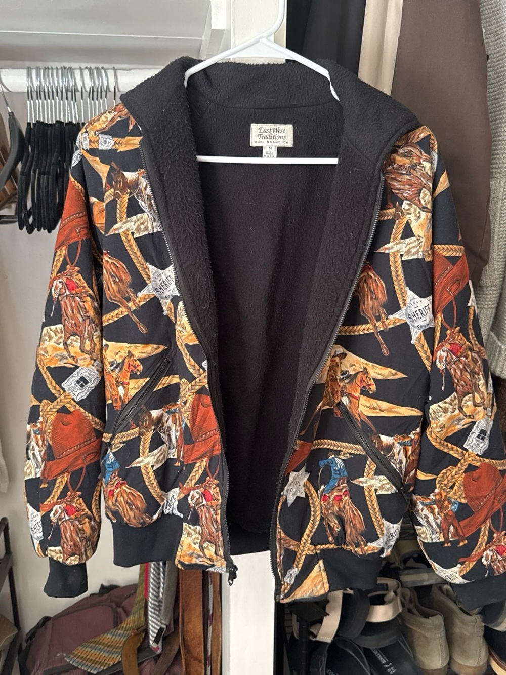 East West Traditions Women's Western Print Jacket